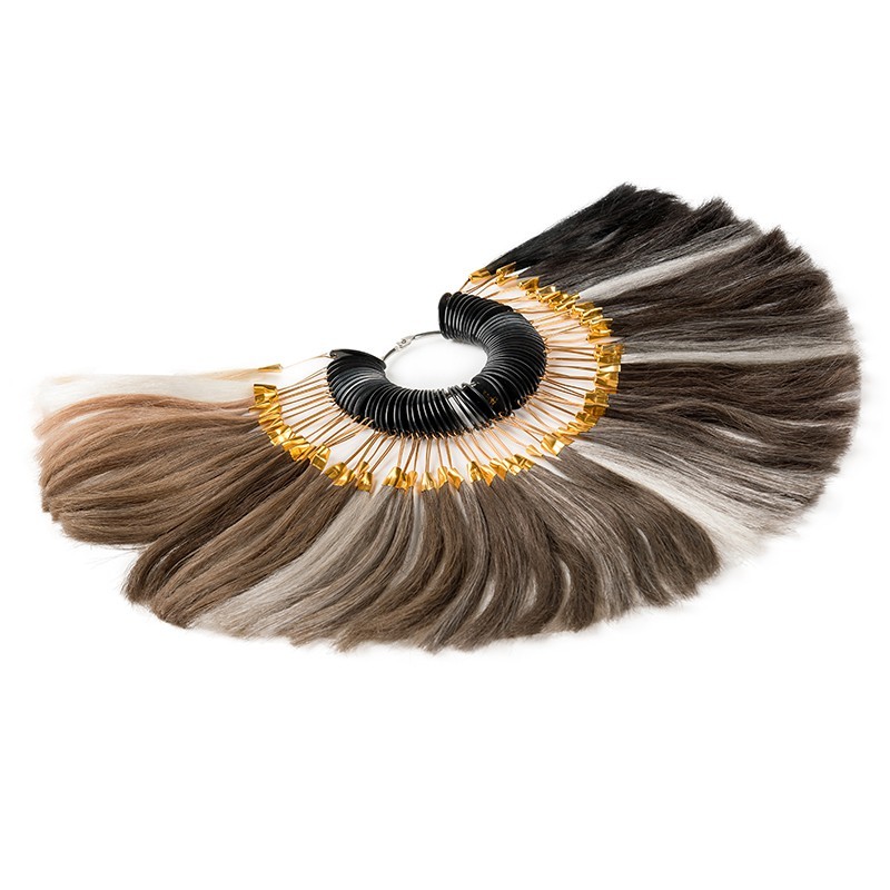 Haarsystem-Farbpalette und Haarprobe für Toupees | LaVividHair