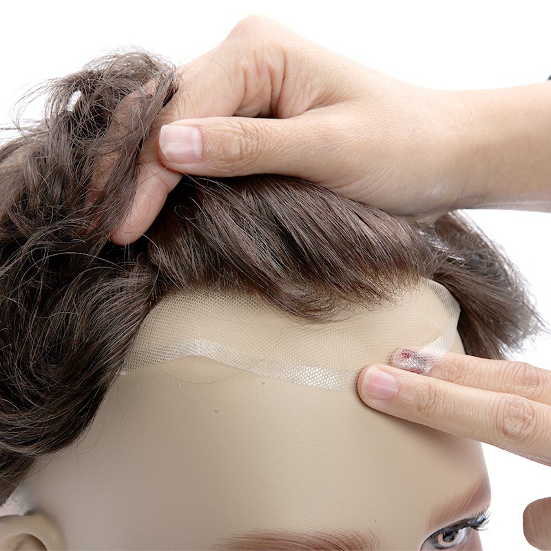 Sanders 80% Leichte Dichte Vollspitzen Haarsystem | LaVividHair