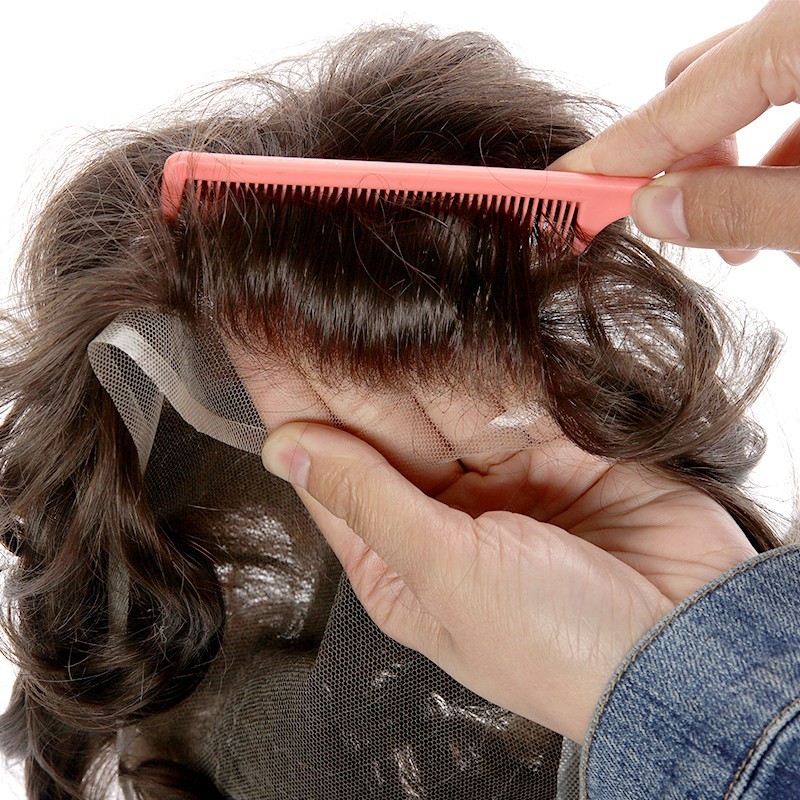 Sanders 80% Leichte Dichte Vollspitzen Haarsystem | LaVividHair