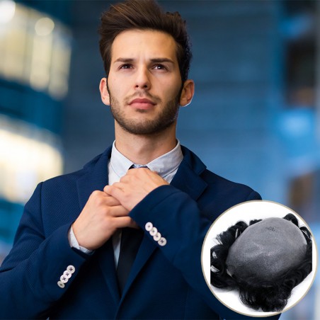 Coeus Herren-Haarersatz | Dünne Hautbasis | LaVividHair Coeus Herren-Haarersatz | Dünne Hautbasis | LaVividHair