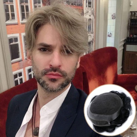 Simois Haarsystem für Männer|Vollspitze&dünnes HautmaterialLaVividHair Simois Haarsystem für Männer|Vollspitze&dünnes HautmaterialLaVividHair