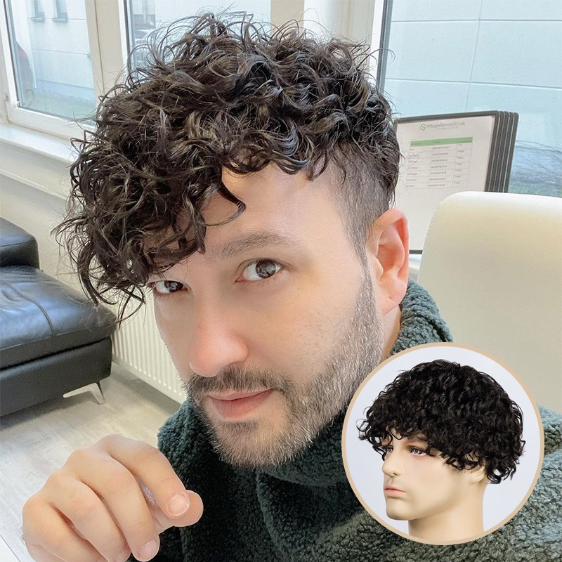 Adam Krauses Haartoupet mit 20mm Locken für Herren | LaVividHair
