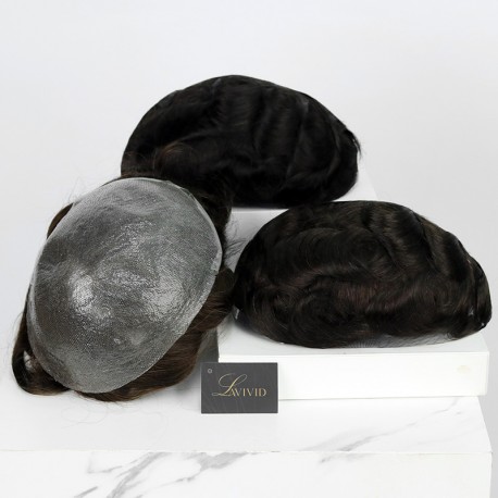 Louis C-through Bio Skin Haarsystem-Bündel | Natürliche Anpassung