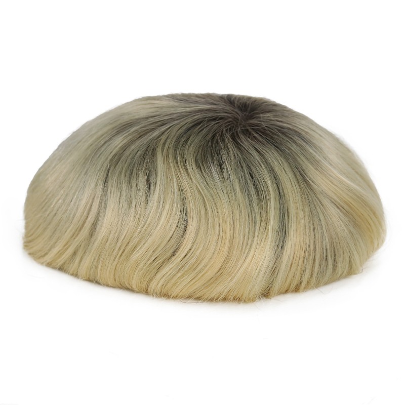 Travis Haarsystem | Dunkler Ansatz & Platinblond