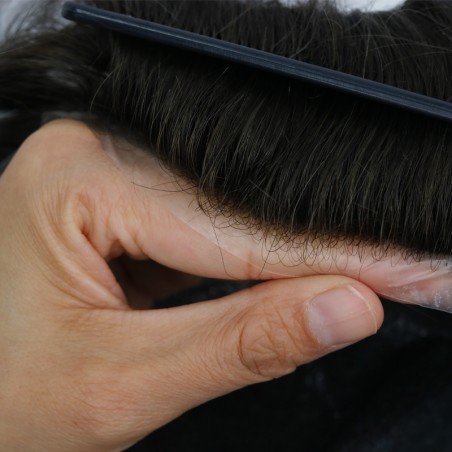 0.06-0.08mm Skin Haarsystem | Europäisches Haar | LaVividHair