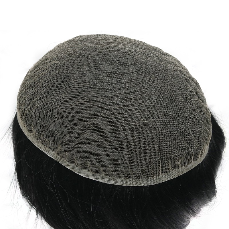 Full Swiss Lace Haarsystem | Jet Black Europäisches Haar | LaVividHair