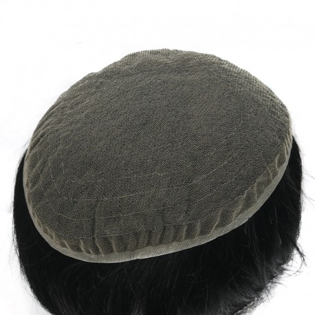 Full Swiss Lace Haarsystem | Jet Black Europäisches Haar | LaVividHair