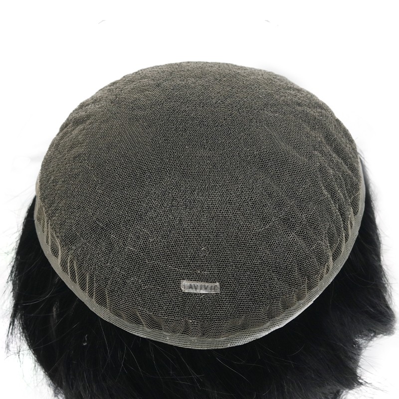 Full Swiss Lace Haarsystem | Jet Black Europäisches Haar | LaVividHair