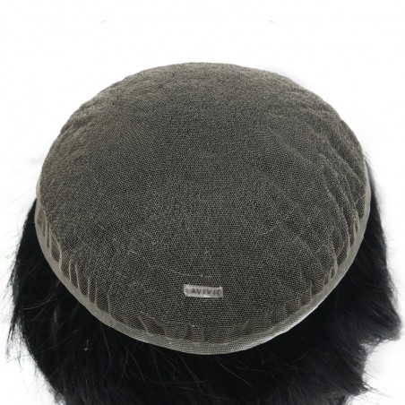 Full Swiss Lace Haarsystem | Jet Black Europäisches Haar | LaVividHair