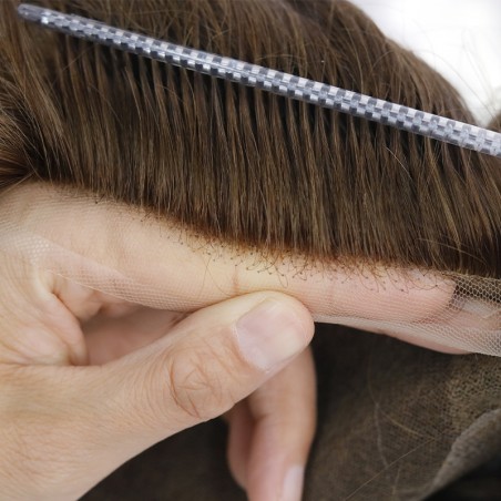 Lace Middle + 1'' Skin Haarsystem|Indisches Menschenhaar|LaVividHair