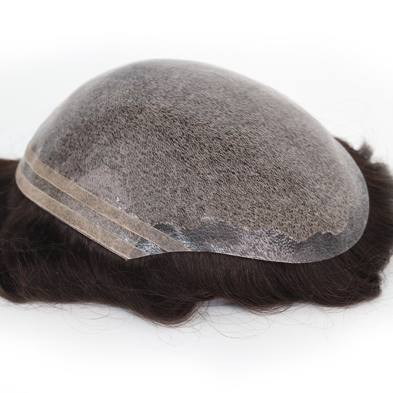 Vollständig injizierte Haut mit Silikonlinien|Chinesisches Remy-Haar