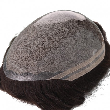 Vollständig injizierte Haut mit Silikonlinien|Chinesisches Remy-Haar