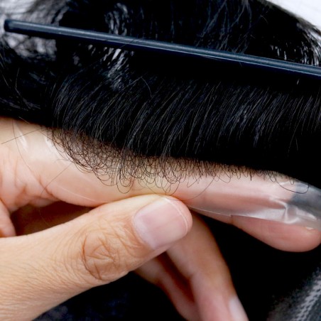 Single-Knotted 0.08mm Full Skin|8''X10'' Indian Remy Hair 1B Color|30mm Body Wave|100% Density|6'' Long Single-Knotted 0.08mm Full Skin|8''X10'' Indian Remy Hair 1B Color|30mm Body Wave|100% Density|6'' Long