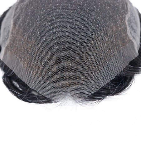 Full 0.12Net|8''X10'' Indian Remy Hair 1B20 Color|30mm Body Wave|80% Density|6'' Long