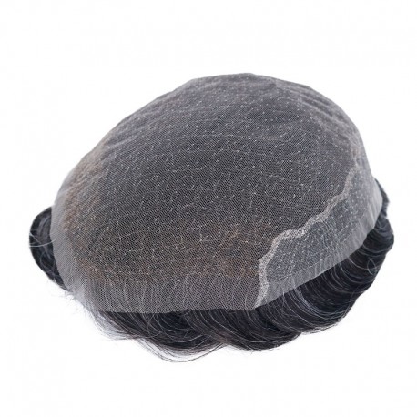 Full 0.12Net|8''X10'' Indian Remy Hair 1B20 Color|30mm Body Wave|80% Density|6'' Long