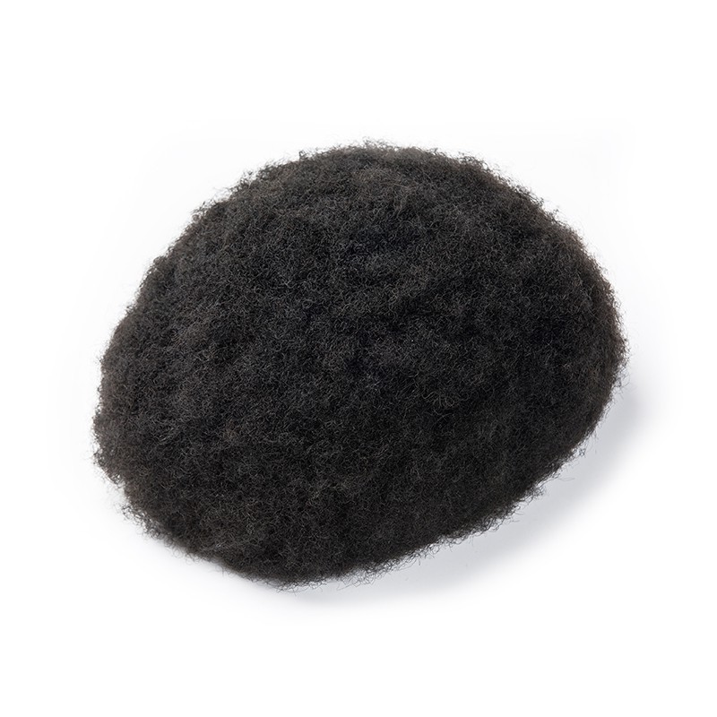 Nolan Afro Toupee für Männer | French Lace & Poly Base | LaVividHair