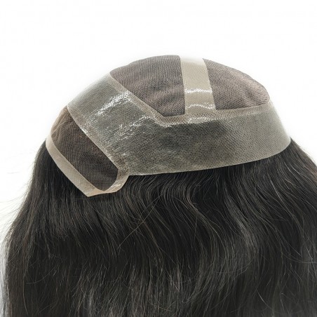 Noah Langhaar Toupet für Herren in 1B Off Black | LaVividHair